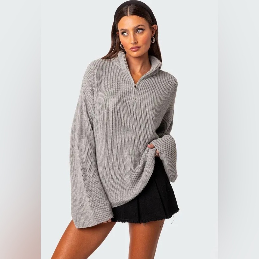 Edikted Amour High Neck Oversized Sweater